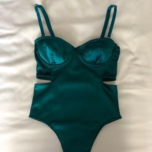 Urban Outfitters turquoise bodysuit